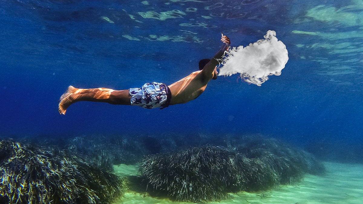 Est-il possible de vaper sous l'eau ?