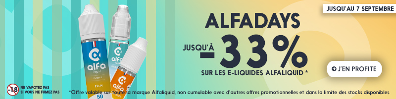 Alfadays Septembre -33%