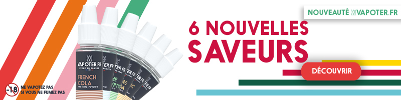 Nouveauté MDD 6 nouvelles saveurs 10ml