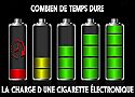 Combien de temps dure la charge d'une cigarette électronique ?