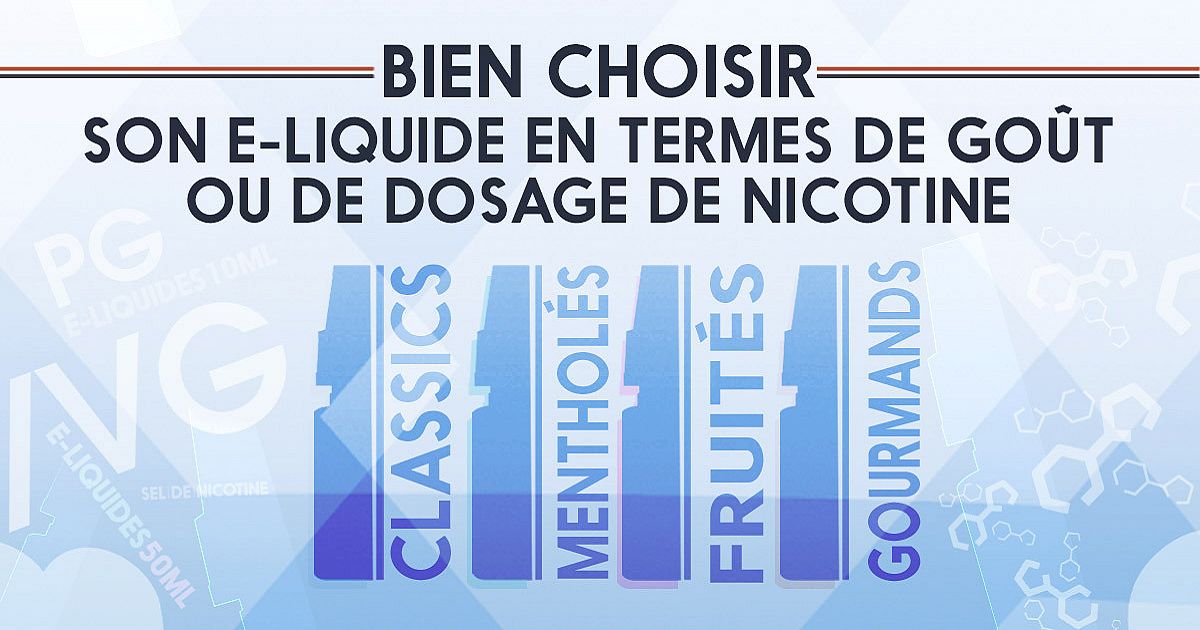 Bien choisir son e-liquide en termes de goût ou de dosage de nicotine Bien choisir son e-liquide en termes de goût ou de dosage de nicotine