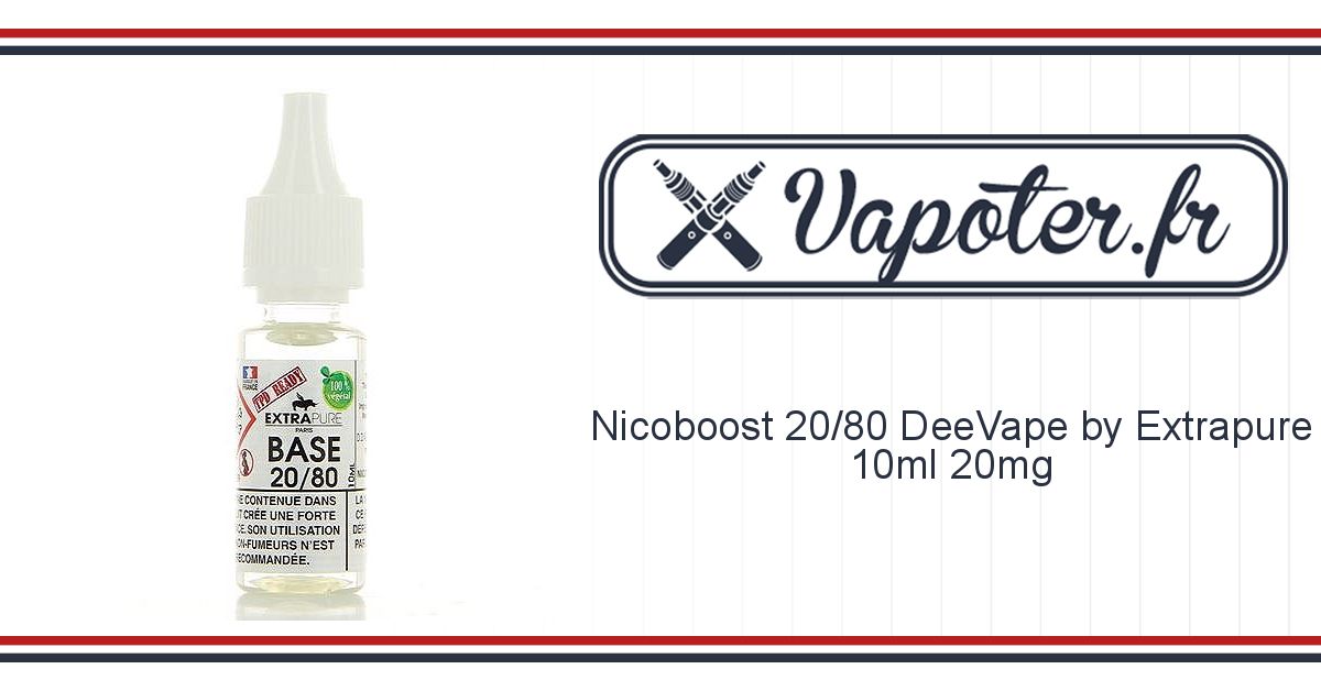 Nicoboost 20/80 DeeVape by Extrapure 10ml 20mg
