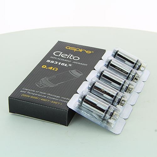 Pack de 5 résistances Cleito 0.4 ohms Aspire