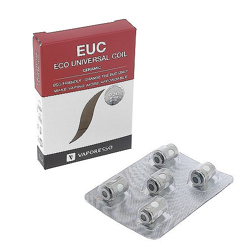 Pack de 5 résistances Ceramic EUC 0.3ohm Veco Vaporesso