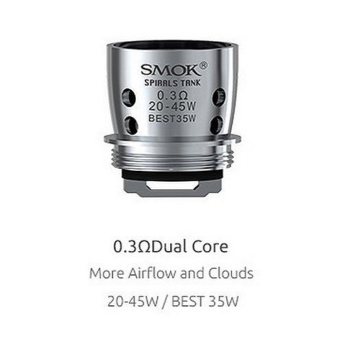 Pack de 5 résistances Spirals 0.3ohms Smok