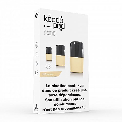 Pack de 3 Pods de 2ml USA Classic Le French Liquide KoddoPod