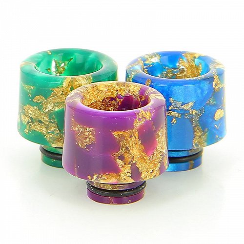Drip Tip Large Epoxy Resine Pepite Doree 510