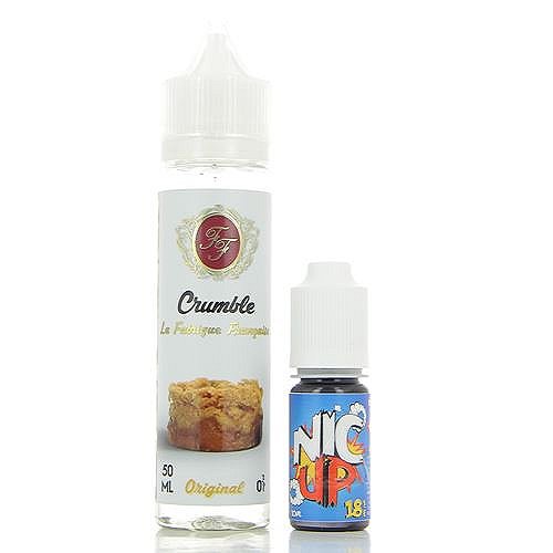 Crumble La Fabrique Française 50ml + Booster Nic Up 10ml 18mg