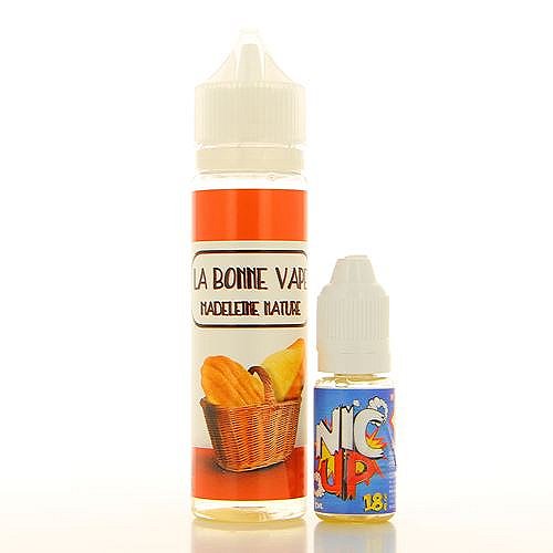 Madeleine Nature  La Bonne Vape 50ml + Booster Nic Up 10ml 18mg