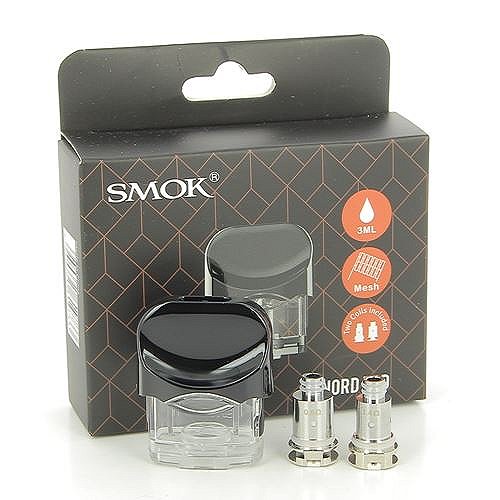 Cartouche 3ml Pod Nord + 2 résistances 0,6 et 1,4ohm Smok