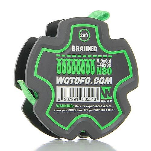 Bobine de 20ft Braided 0.3*0.6+40G*32 Wotofo