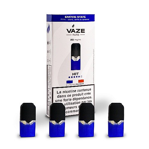 Pack de 4 Pods de 0,75ml Empire State Vaze Vape