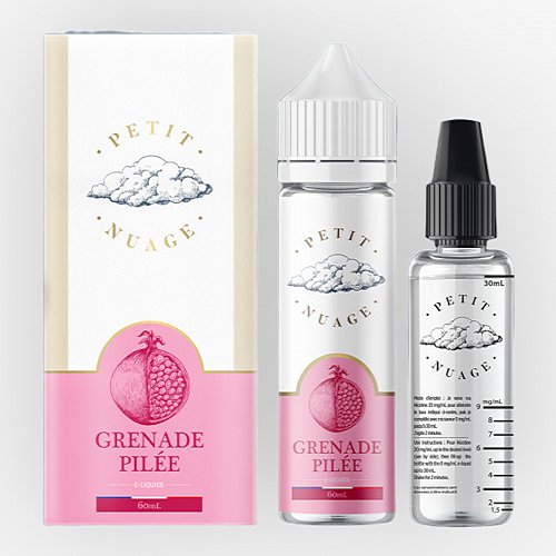 Grenade Pilée Petit Nuage 60ml + Fiole Vide 30ml Graduée