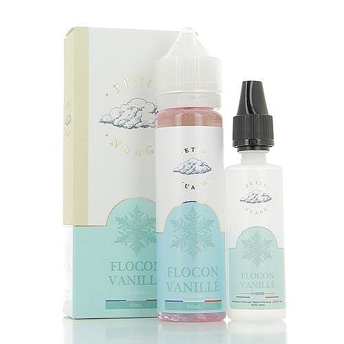 Flocon Vanille Petit Nuage 60ml + Fiole Vide 30ml Graduée