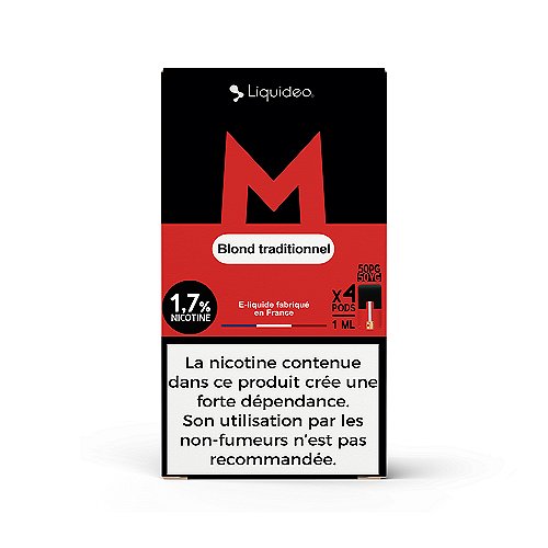 Pack de 4 Pods de 1ml M W Pod (W Cig) Liquideo