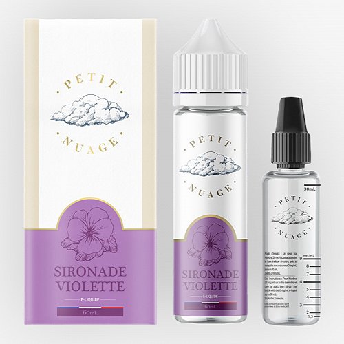 Sironade Violette Petit Nuage 60ml + Fiole Vide 30ml Graduée