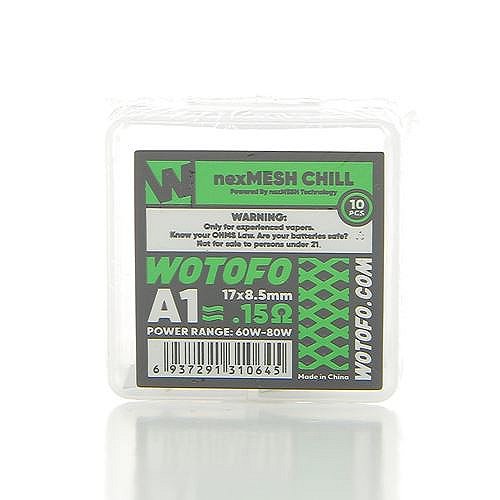 Pack de 10 coils NexMesh Chill A1 0.15ohm Wotofo