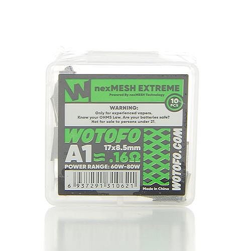 Pack de 10 coils NexMesh Extreme A1 0.16ohm Wotofo
