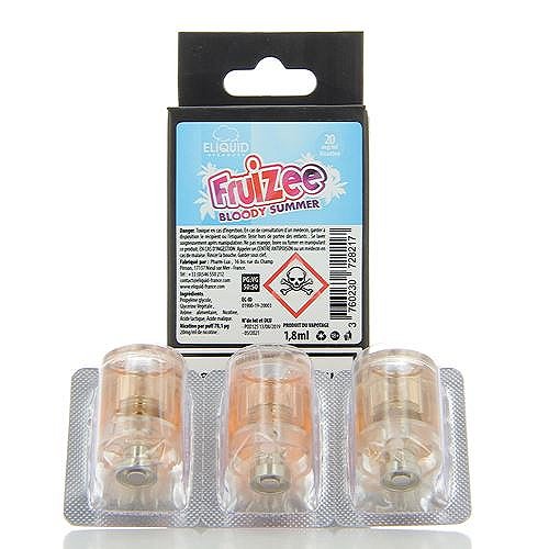 Pack de 3 Pods de 1.8ml Bloody Summer Fruizee Esalt EliquidFrance Slym Aspire 20mg