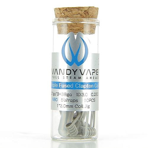 Pack de 10 Triple Fused Clapton 27ga*3+38 Ni80 0.23ohm Vandy Vape