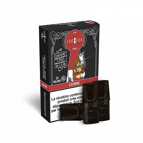 Pack de 3 Pods de 1,5ml Denim Nic Salt Curieux