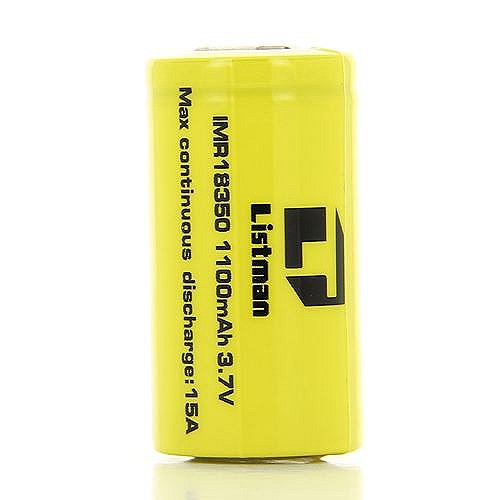 Accu 9A 18350 1100mah Listman