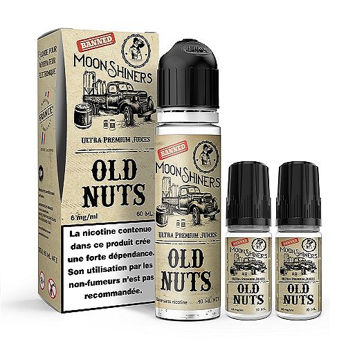 Pack 40ml + 2x10ml Old Nuts Moonshiners - 06mg