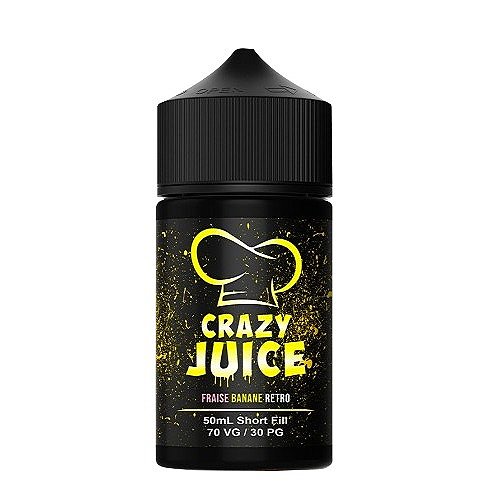 Fraise Banane Retro Crazy Juice Mukk Mukk 50ml