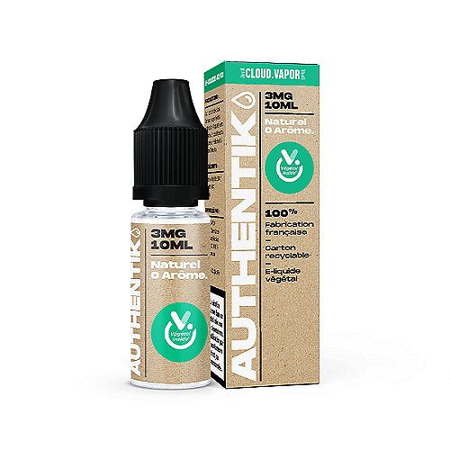 Naturel 0 Arôme Authentik Cloud Vapor 10ml