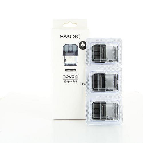 Pack de 3 Cartouches 2ml Transparent Black Novo 4 Smok
