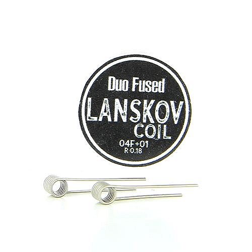 Boîte de 2 coils Duo Fused 0.4f+0.1ni 0.18ohm Lanskov