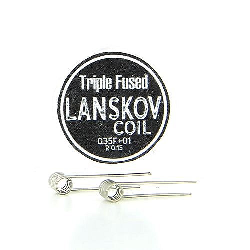 Boîte de 2 coils Triple Fused 0.35f+0.1ni 0.15ohm Lanskov