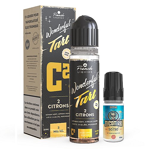 2 Citrons Easy2Shake 50/50 03mg 50ml Wonderful Tart Le French Liquide