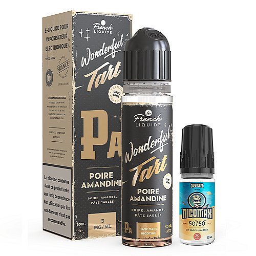Poire Amandine Easy2Shake 50/50 03mg 50ml Wonderful Tart Le French Liquide