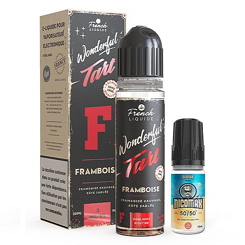 Framboise Easy2Shake 50/50 03mg 50ml Wonderful Tart Le French Liquide