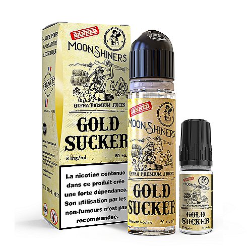 Pack 50ml + 10ml Gold Sucker Moonshiners - 03mg