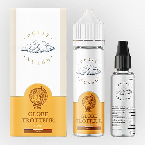 Globe Trotteur Petit Nuage 60ml + Fiole Vide 30ml Graduée