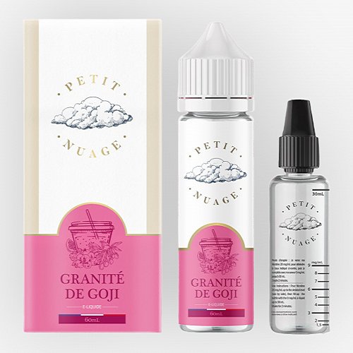 Granité De Goji Petit Nuage 60ml + Fiole Vide 30ml Graduée