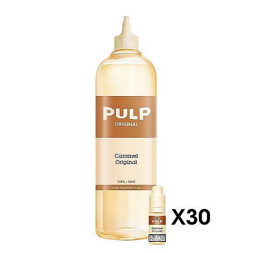 Pack 1L + 30x10ml 18mg Caramel Original Pulp Original