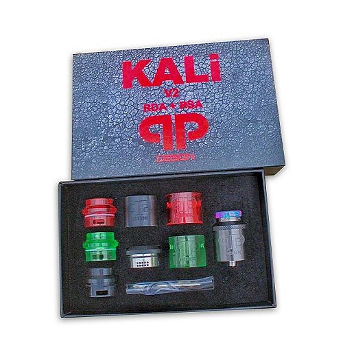 Kali V2 RDA RSA Matte Black & Gunmetal Master Kit QP Design
