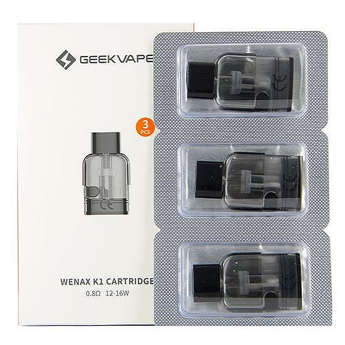 Pack de 3 Pods 2ml Wenax K1-K2 SE + résistance GeekVape