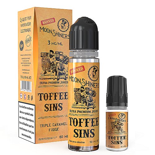 Pack 50ml + 10ml Toffee Sins Moonshiners - 03mg