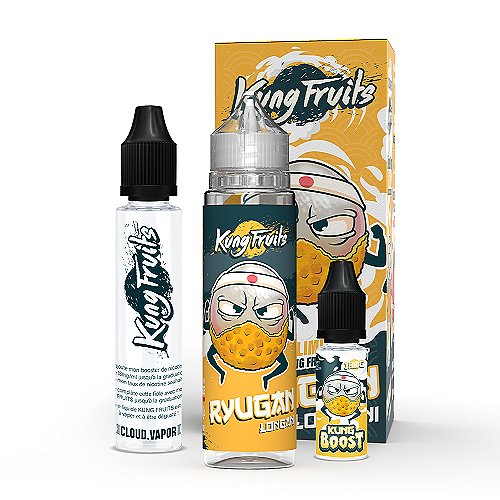 Pack 70ml + 10ml 18mg Ryugan Kung Fruits + Fiole Vide 30ml Graduée