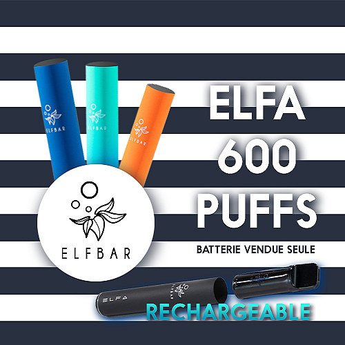 Puff rechargeable ELFA ElfBar - Batterie uniquement