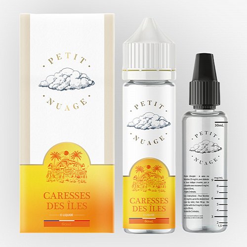 Caresses Des Îles Petit Nuage 60ml + Fiole Vide 30ml Graduée