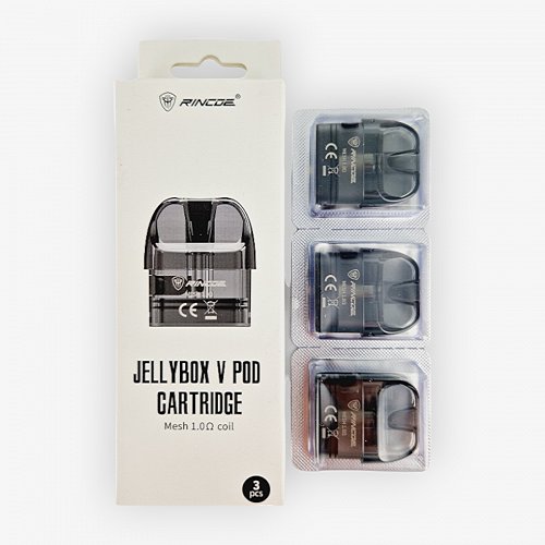 Pack de 3 Pods 3ml + résistance Jellybox Rincoe