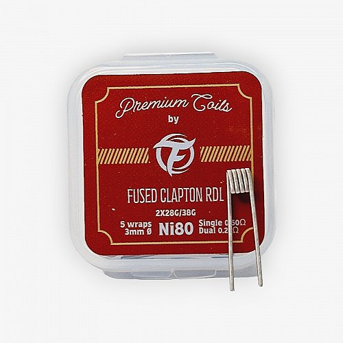 Pack de 10 coils Fused Clapton RDL NI 80 2*28G/38G Fumytech