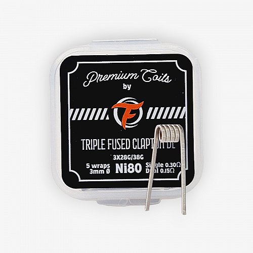 Pack de 10 coils Triple Fused Clapton DL NI 80 3*28G/38G Fumytech