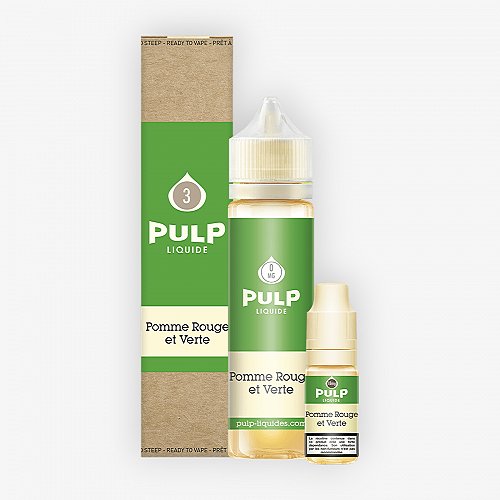 Pack 50ml + 10ml Pomme Rouge Et Verte Pulp - 03mg