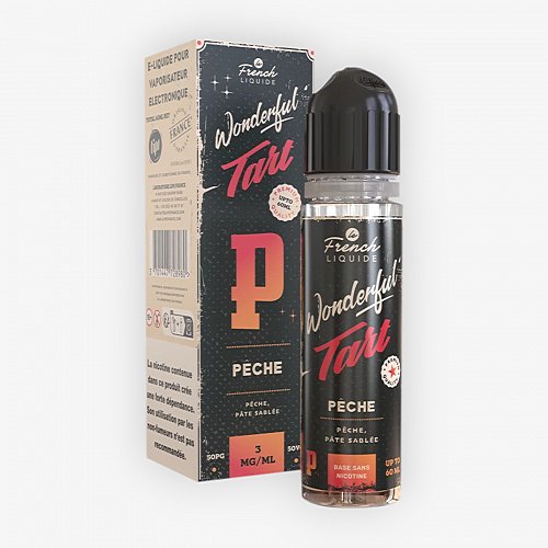 Pêche Easy2Shake 50/50 03mg 50ml Wonderful Tart Le French Liquide